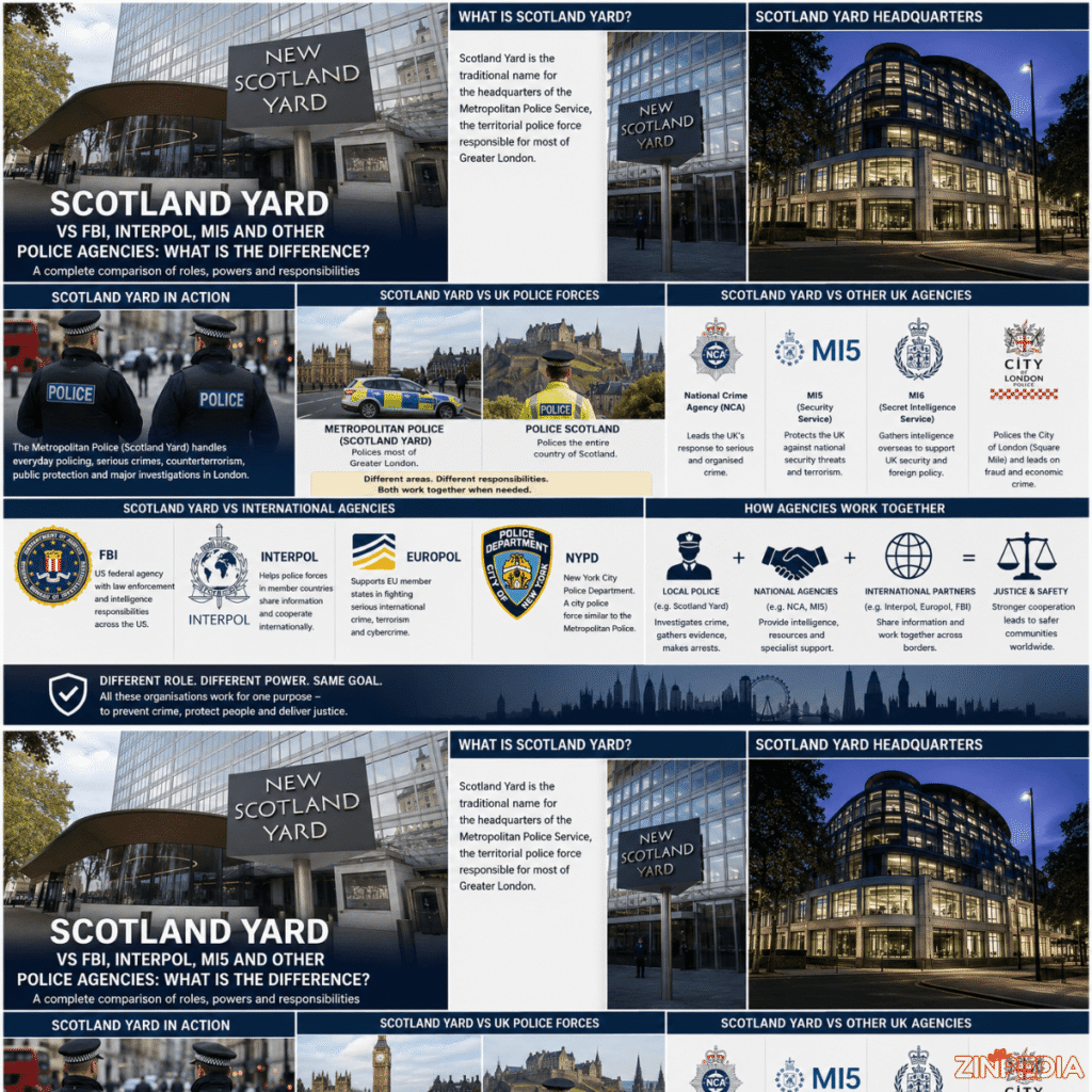 Scotland Yard vs FBI, Interpol, MI5 and Other Police Agencies: What Is the Difference?