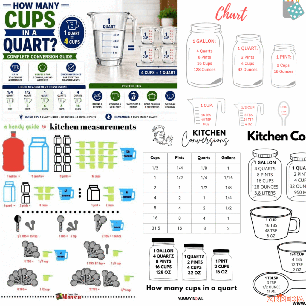How Many Cups in a Quart? Easy Conversion Guide With Chart