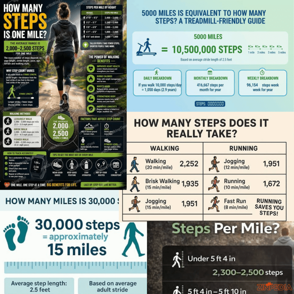 How Many Steps in a Mile? Average Steps by Height, Pace, and Stride
